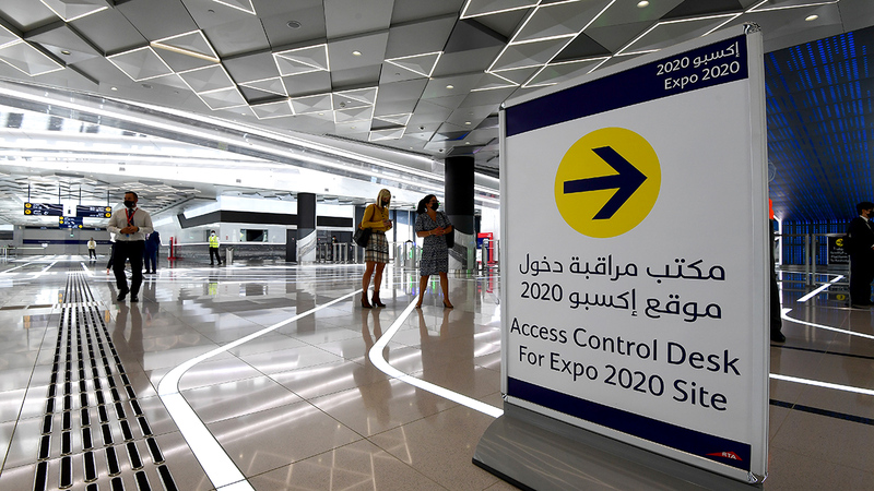 «طرق دبي» تفتتح محطتين جديدتين للمترو في مسار «إكسبو 2020»